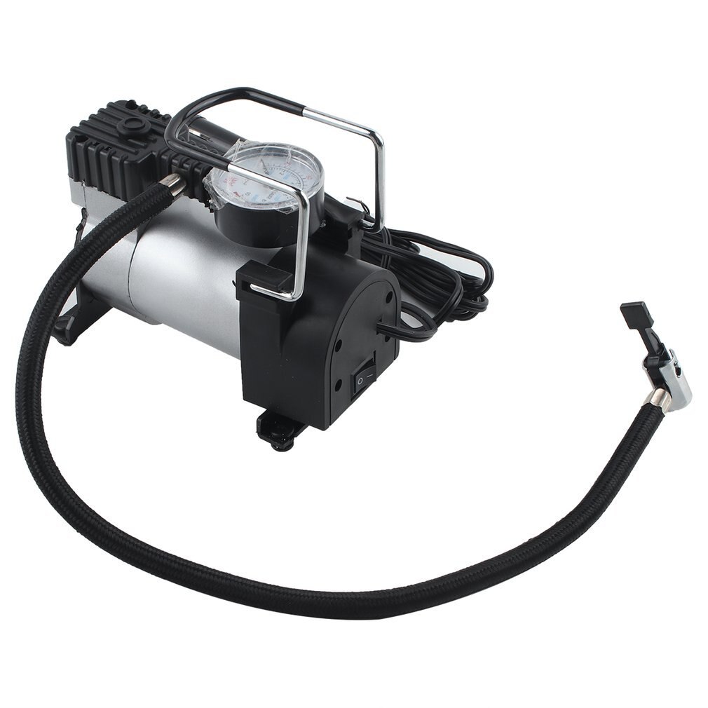 Portable Super Flow DC 12V 80PSI Metal Air Compressor Tyre Inflator Car Air Pump Vehicle Pump Electric Pressure Gauge