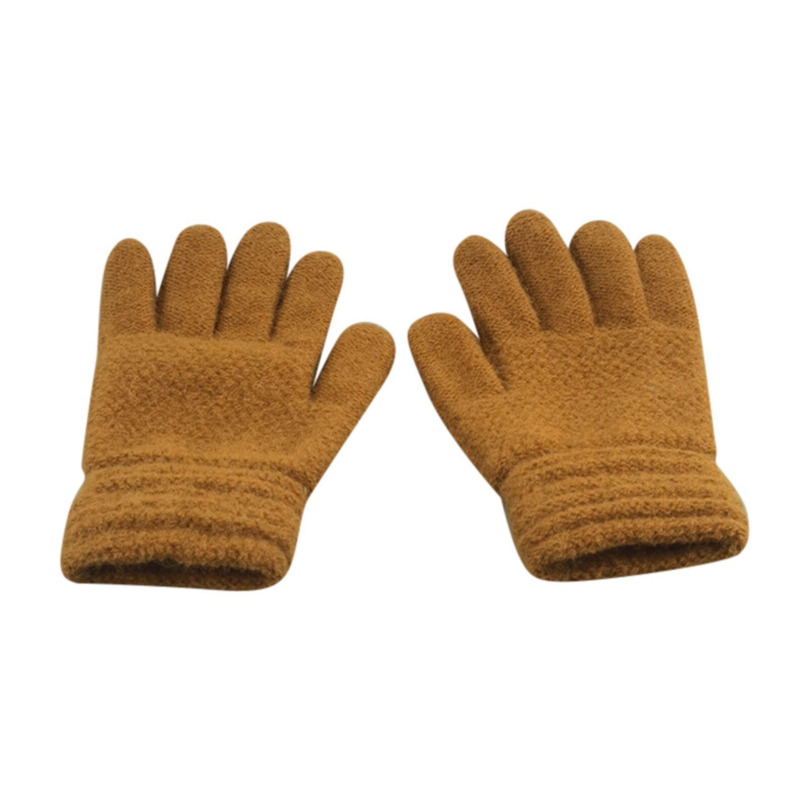 Kinderen Kids Winter Warm Thicken Handschoenen Effen Gebreide Flip Vinger Wanten Handschoenen Voor Kinderen Peuter Kids Gebreide Volledige Vinger