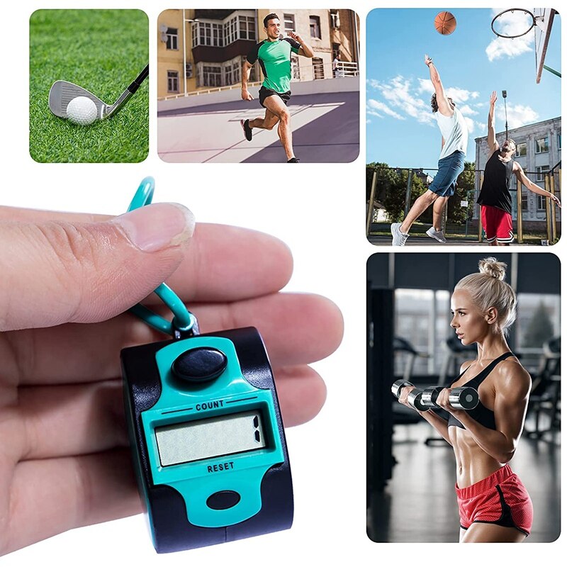 Counter Electronic Clicker Manual Digital Stitch Counter Finger Ring Mechanical Handheld Counter For Row People Golf