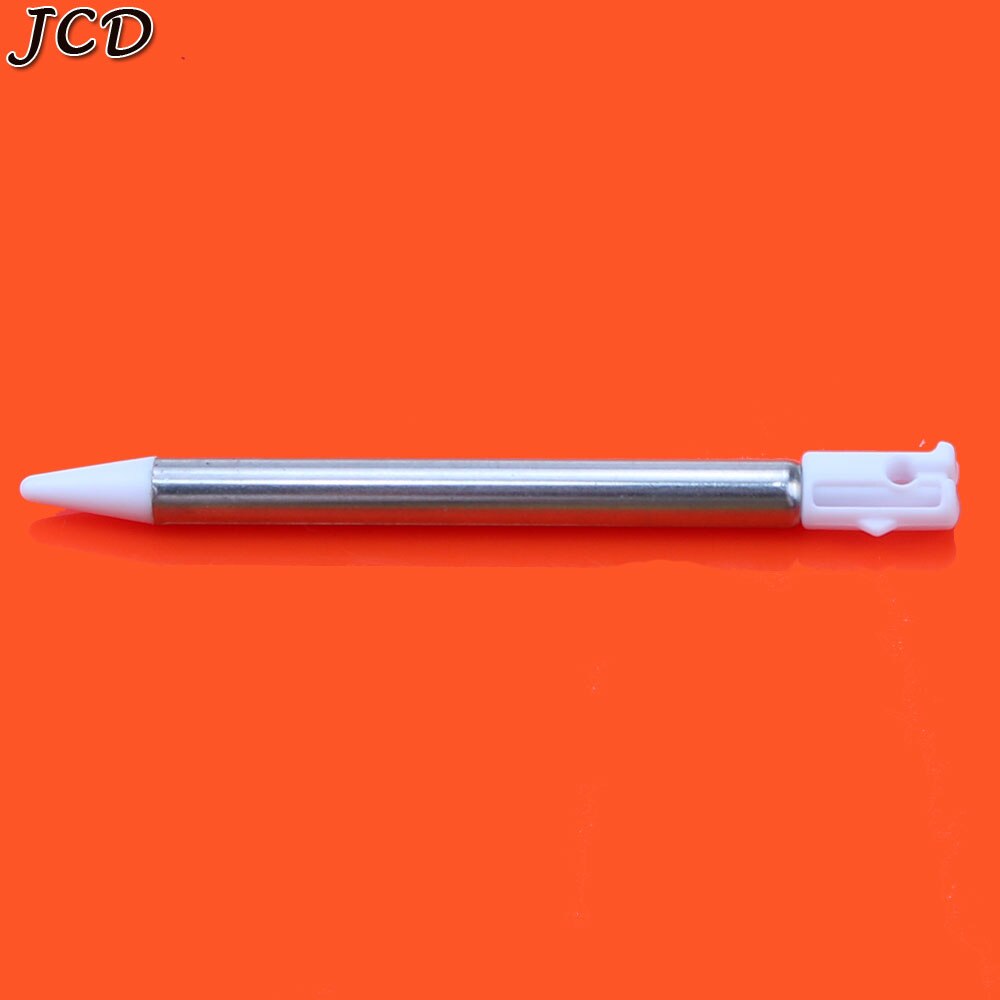JCD Metalowy Krótki Wysuwany Stylus Regulowany do Nintendo 3DS DS Akcesoria Gier: Biały