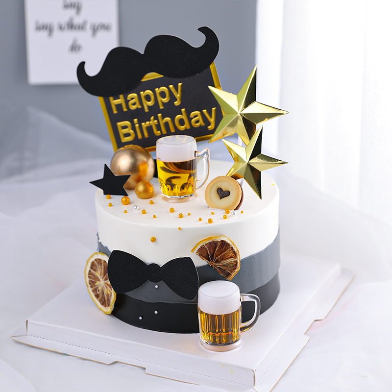 Decoración Para tarta de feliz Día del Padre, decoración para tarta de cumpleaños, temática del mejor héroe de papá y padre, suministros DIY 2022