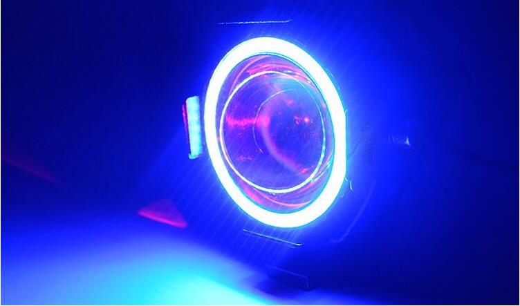 Faro de Ojos de Ángel para motocicleta, 125W, U7 Store, focos auxiliares DRL, lámpara LED brillante para bicicleta, accesorios, Luz antiniebla DE TRABAJO PARA Coche