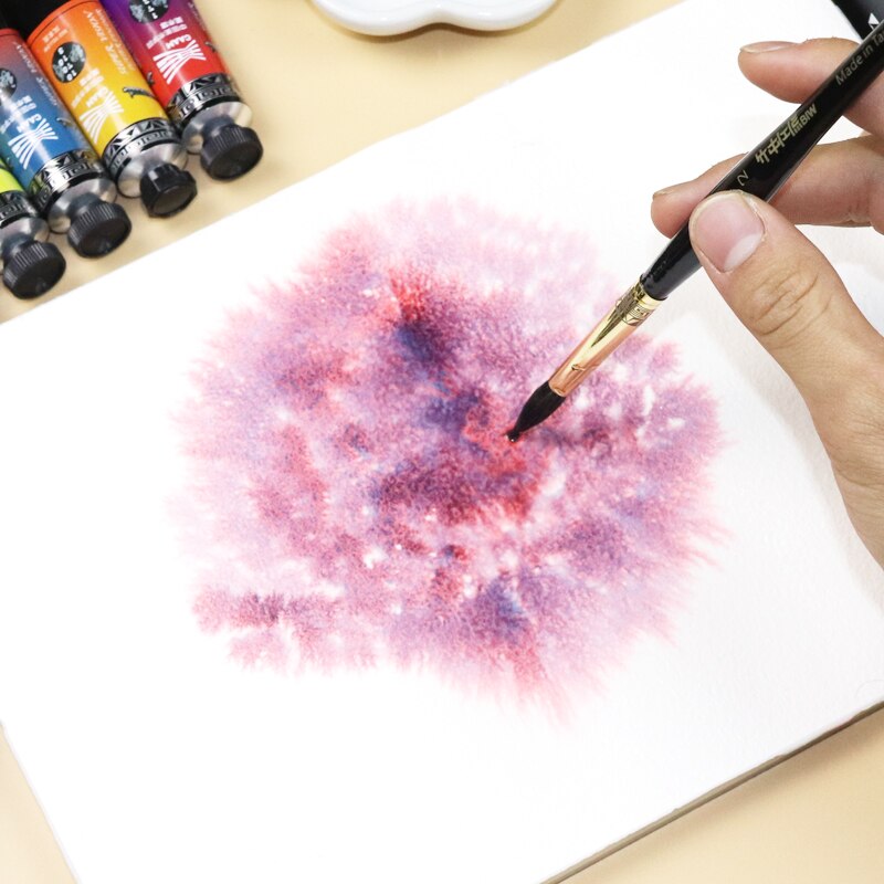 Super vision akvarel pigment, lagdelt farve akvarel maling 15ml,  kunstners akvarel maling 10 farver