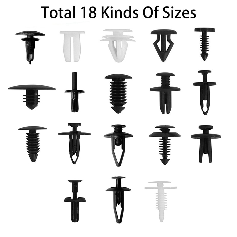 GTBL Auto Clips voiture retenue corps Clips porte pare-chocs agrafe de garniture pièces de rechange voiture garniture enlèvement ensemble d'outils 6 pièces avec attache R