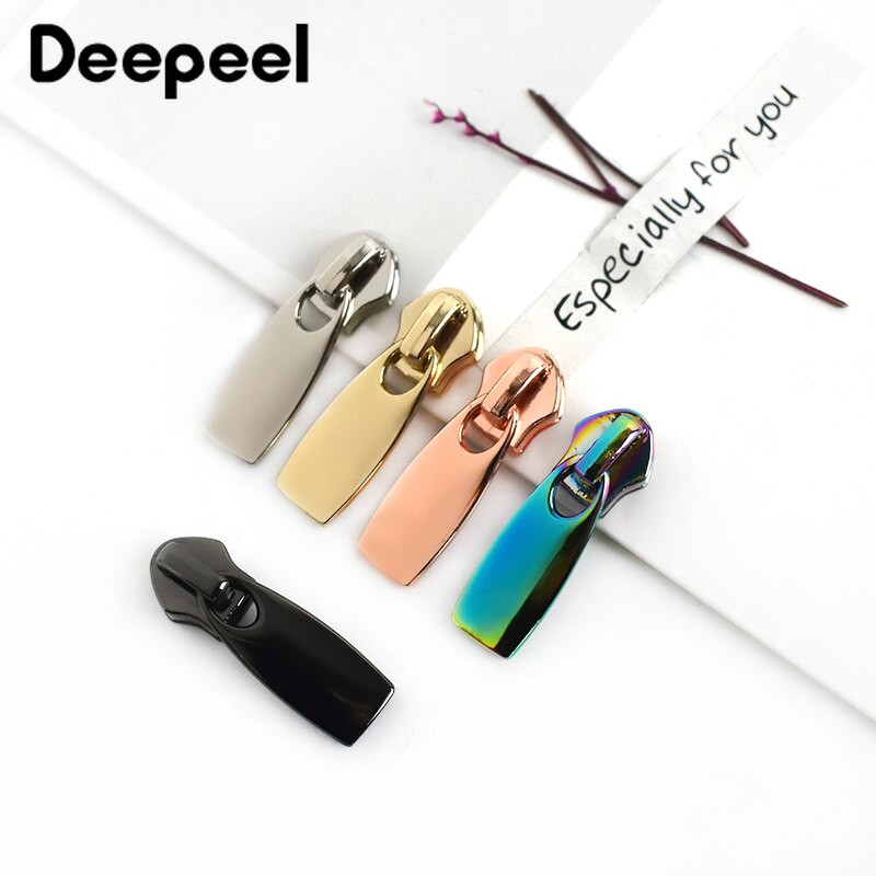 10pcs 5# Zipper Silder for Nylon Zip for Jacket Pocket Zippers Head Puller DIY Zips Repair Replacement Sewing Accessories ZT026