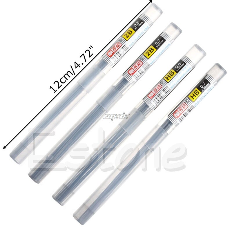 Hb 2b bly et genopfyldningsrør 0.5 mm / 0.7 mm automatisk blyantstil 11cm