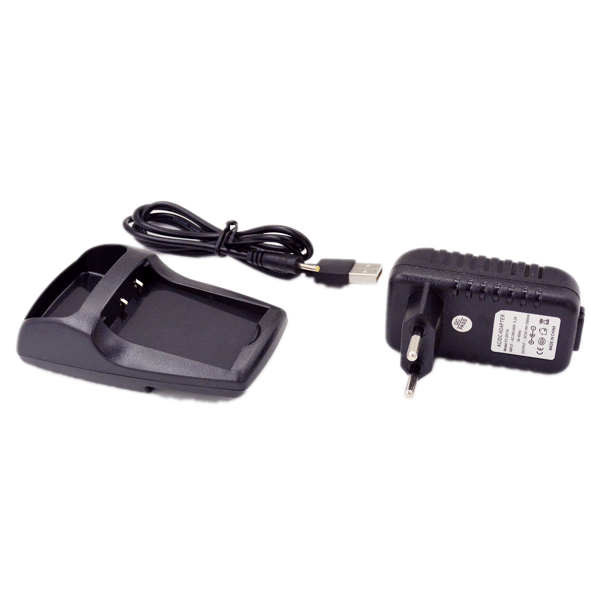 BAOFENG UV3R Desktop Charger Base AC Plug Adapter DC To USB Cable for UV-3R HAM Radio Power Supply Tray Accessory Replacement