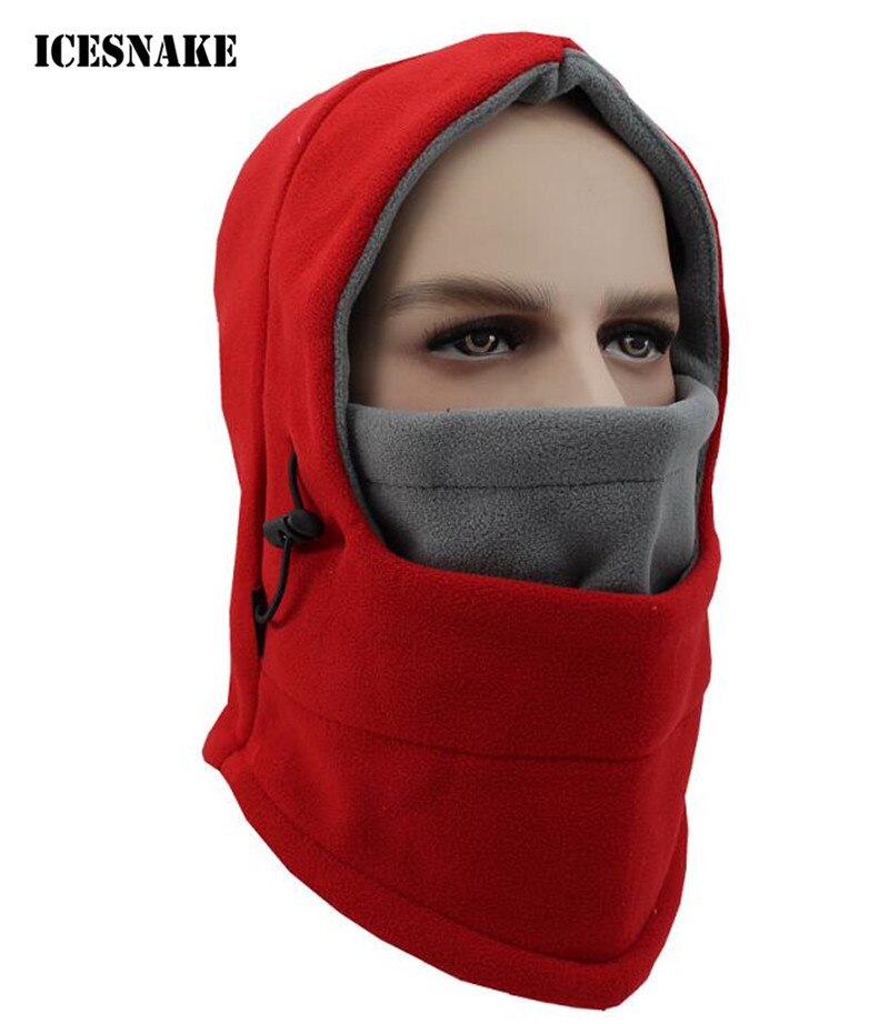 ICESNAKE Winter Warm Motorcycle Full Face Mask Windproof Thermal Fleece Balaclava Men Women Sports Neck Snowboard Ski Mask: 3