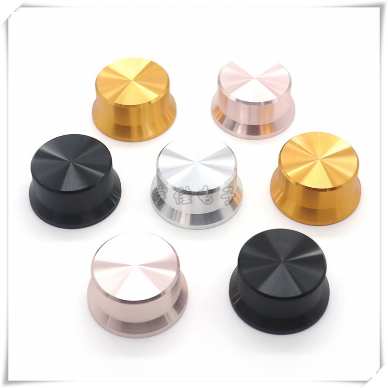 2 Piece 30*15MM half shaft Aluminum alloy knob potentiometer rotary encoder volume switch knob suitable for D axis 6MM
