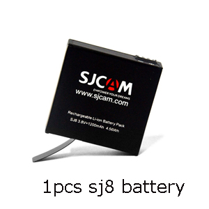 Original SJCAM SJ8 Battery 1200mAh Rechargeable Li-ion Battery for SJ8 Pro/SJ8 Plus/SJ8 Air Actioin Camera: 1 battery