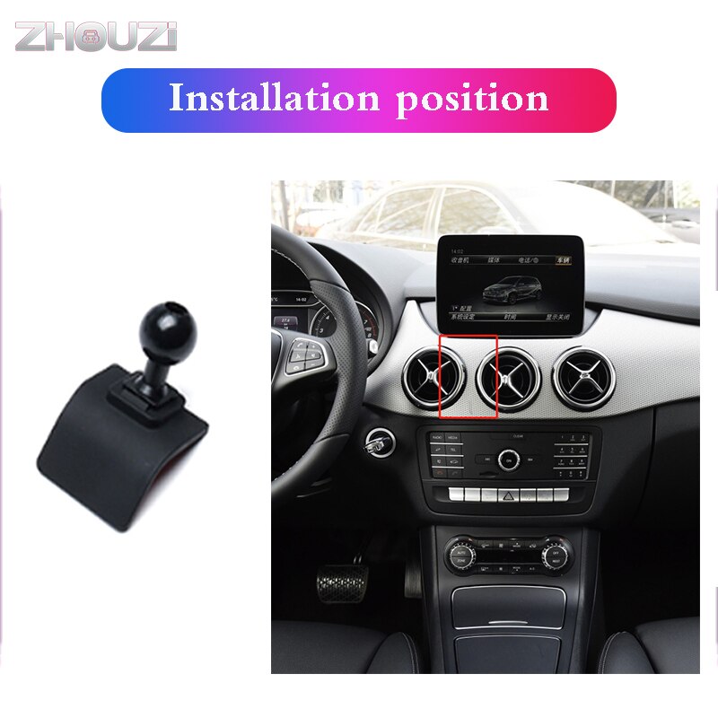 Bil mobiltelefon holder mounts stand gps navigation beslag til mercedes benz  w447 vito biltilbehør