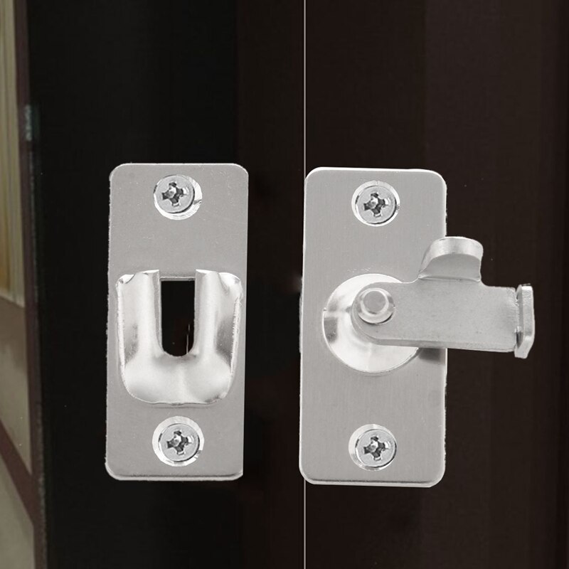 Hebilla de ángulo recto para puerta de habitación, 90 grados, adecuada para puerta de granero de baño, hebilla de puerta corredera, puerta de ángulo recto