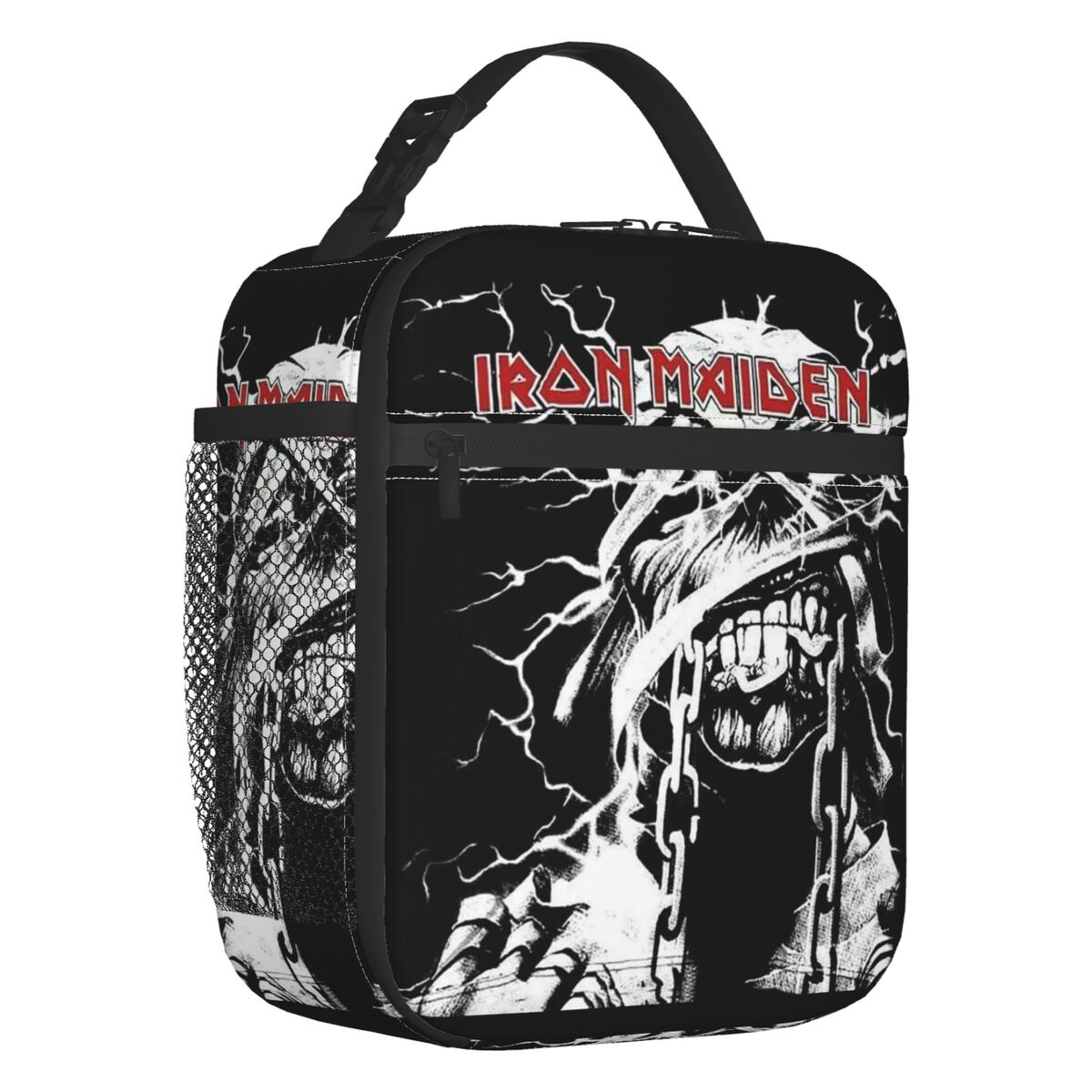 Custom Heavy Metal Lunch Bag Women Cooler Thermal Insulated Lunch Boxes for Children School: army green