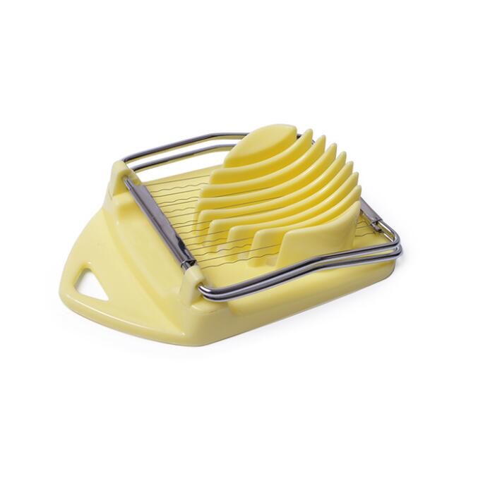 Fissman 2in1 Egg Cutter-Kazen Aardbei Paddestoel Ei Slicer Bloem Rand Mal: Yellow