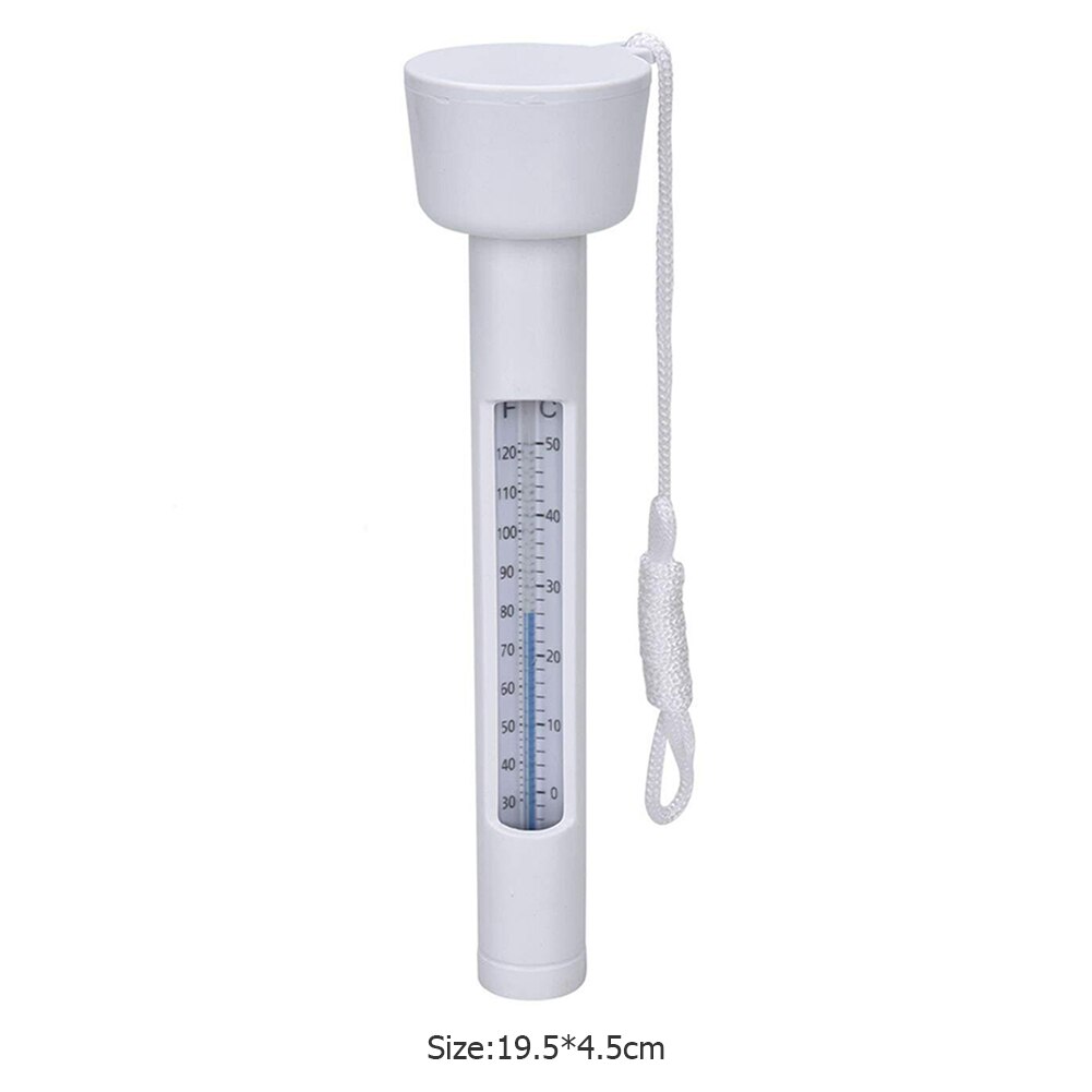 Portable ABS Plastic Swimming Pool Floating Thermometer Bathtub SPA Tub Fish Ponds Water Temperature Measuring Meter: M