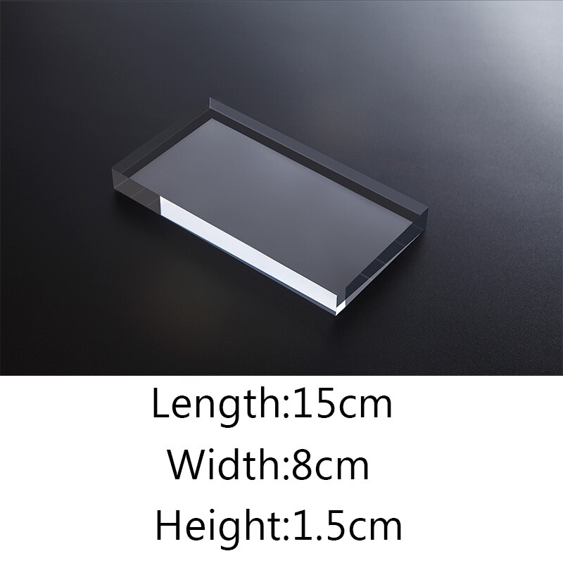 Transparent Acrylic Geometric Photo backdrop Props Cube Cuboid Cylindrical Glass Ball Photography Background Plate Decoration: Lavender