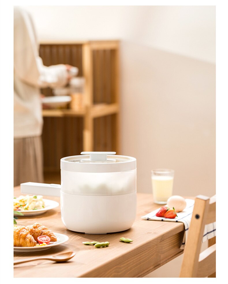 220V 1.5L Electric Rice Cooker Multi Cooker Electric Pot Portable Mini Electric Cooking Pot EU/AU/US/UK Plug