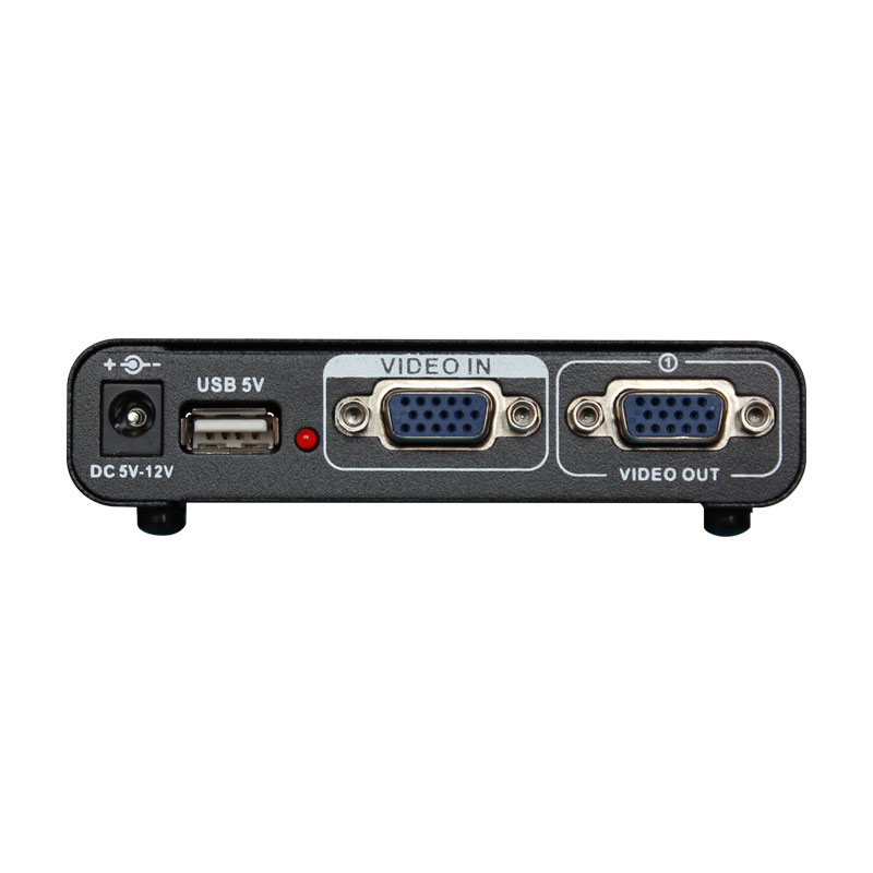 Divisor V1S4 VGA, 1x4, 1 pulgadas, 4 salidas, dispositivo de 450MHz, 1920x1440, 4 puertos, adaptador divisor de Monitor VGA 1x4