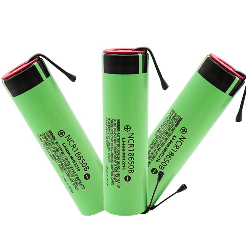 Original 3.7v 3400 mah 18650 battery Rechargeable Lithium Battery NCR18650B Suitable for battery DIY Nickel