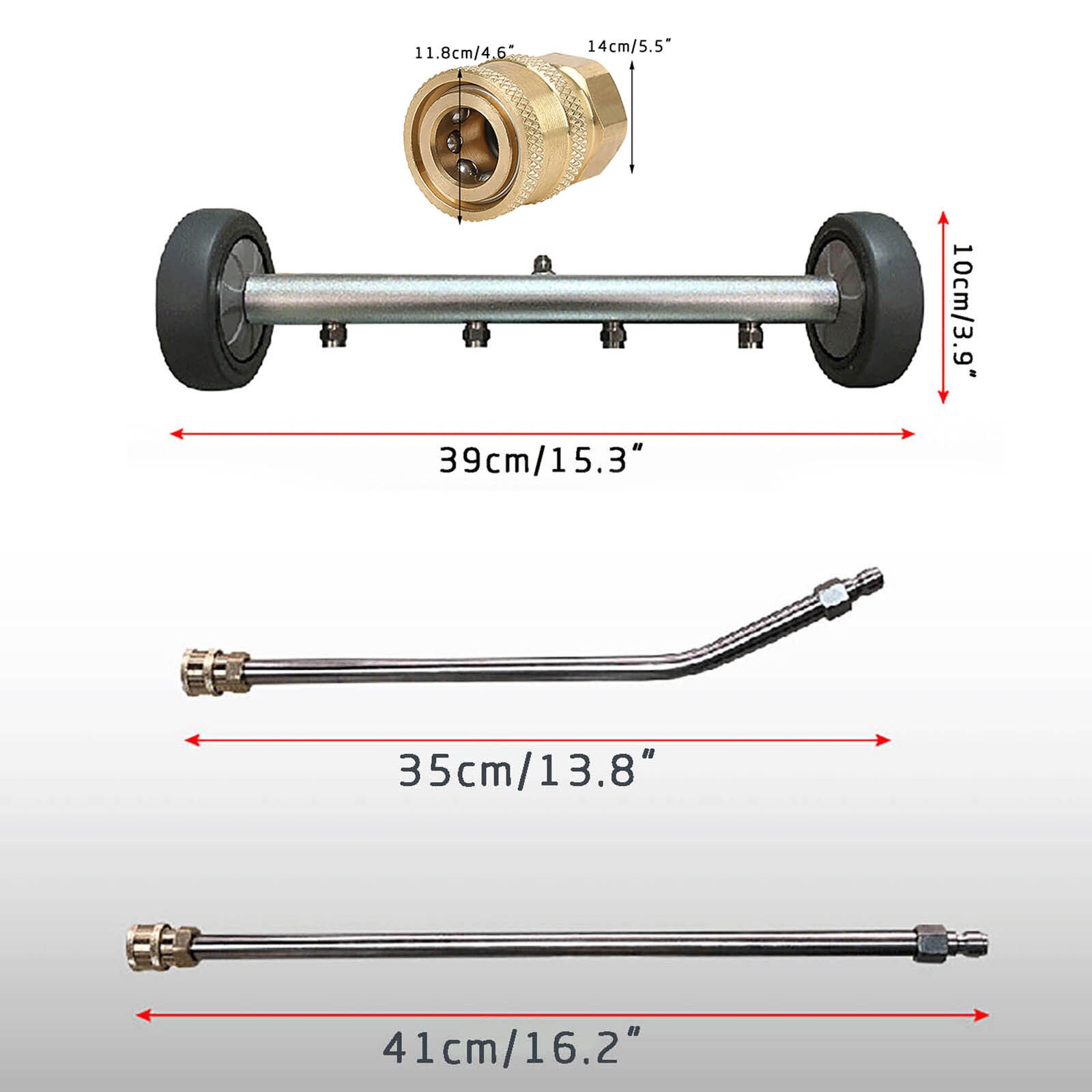 Undercarriage Cleaner Chassis Water-broom High-pressure Washer Dual-function Cleaner For Car Pavement Cleaning