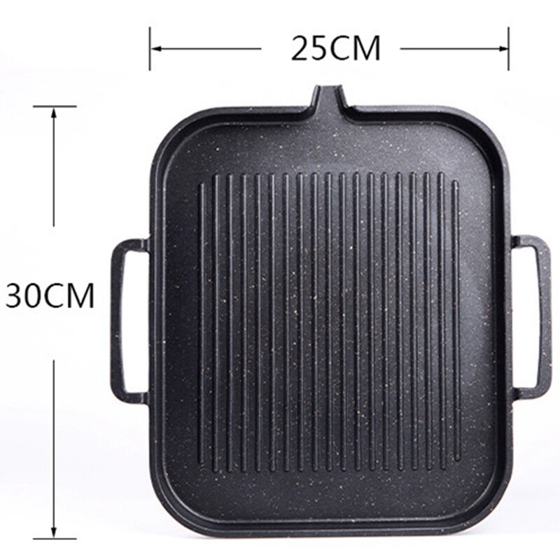 Inductiekookplaat bakvorm koreaanse maifan stenen bakvorm huishoudelijke antiaanbakpan rookloze barbecuepan