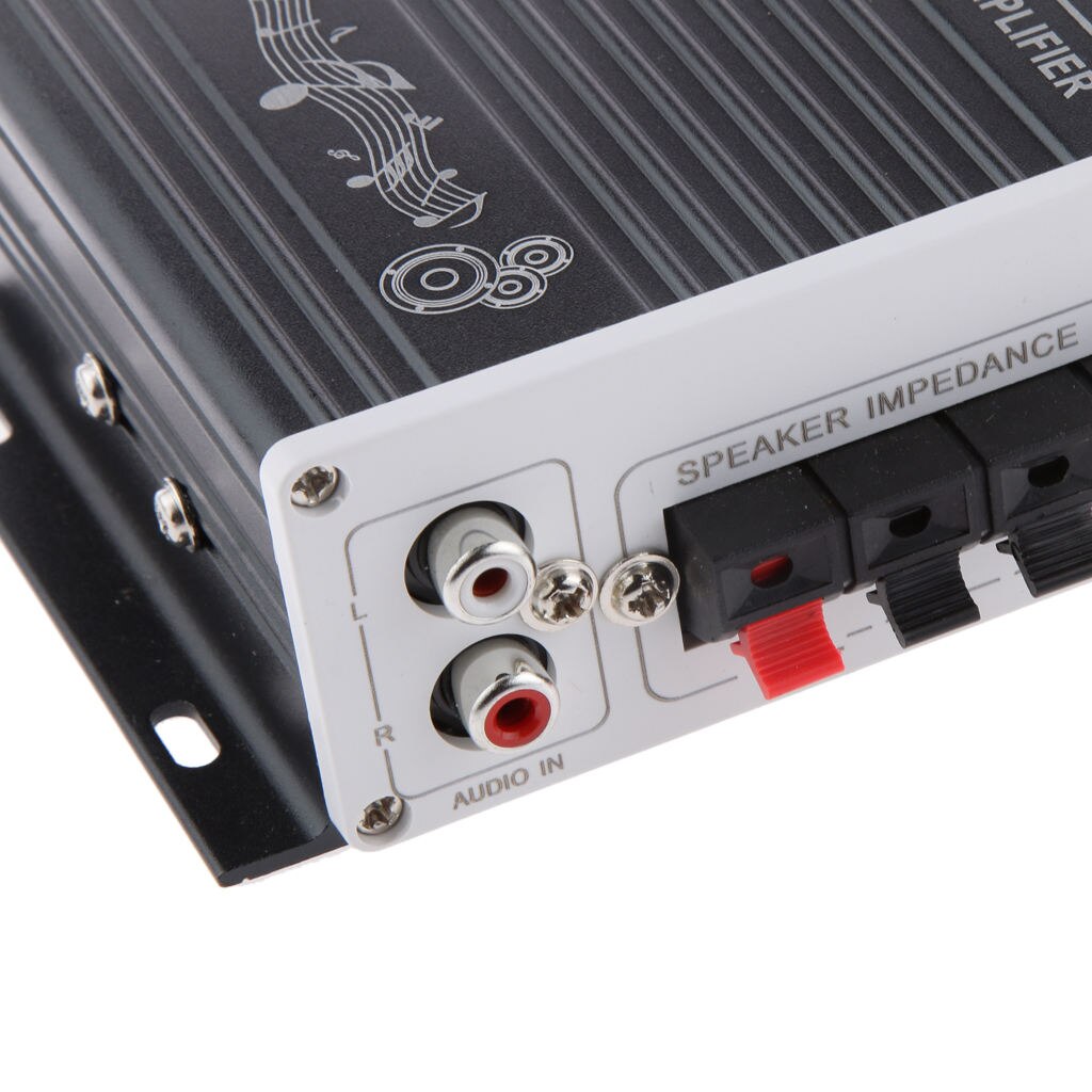Amplificateur stéréo de voiture, Bluetooth HY-V10, 200W 2CH Booster TF FM MP3 USB