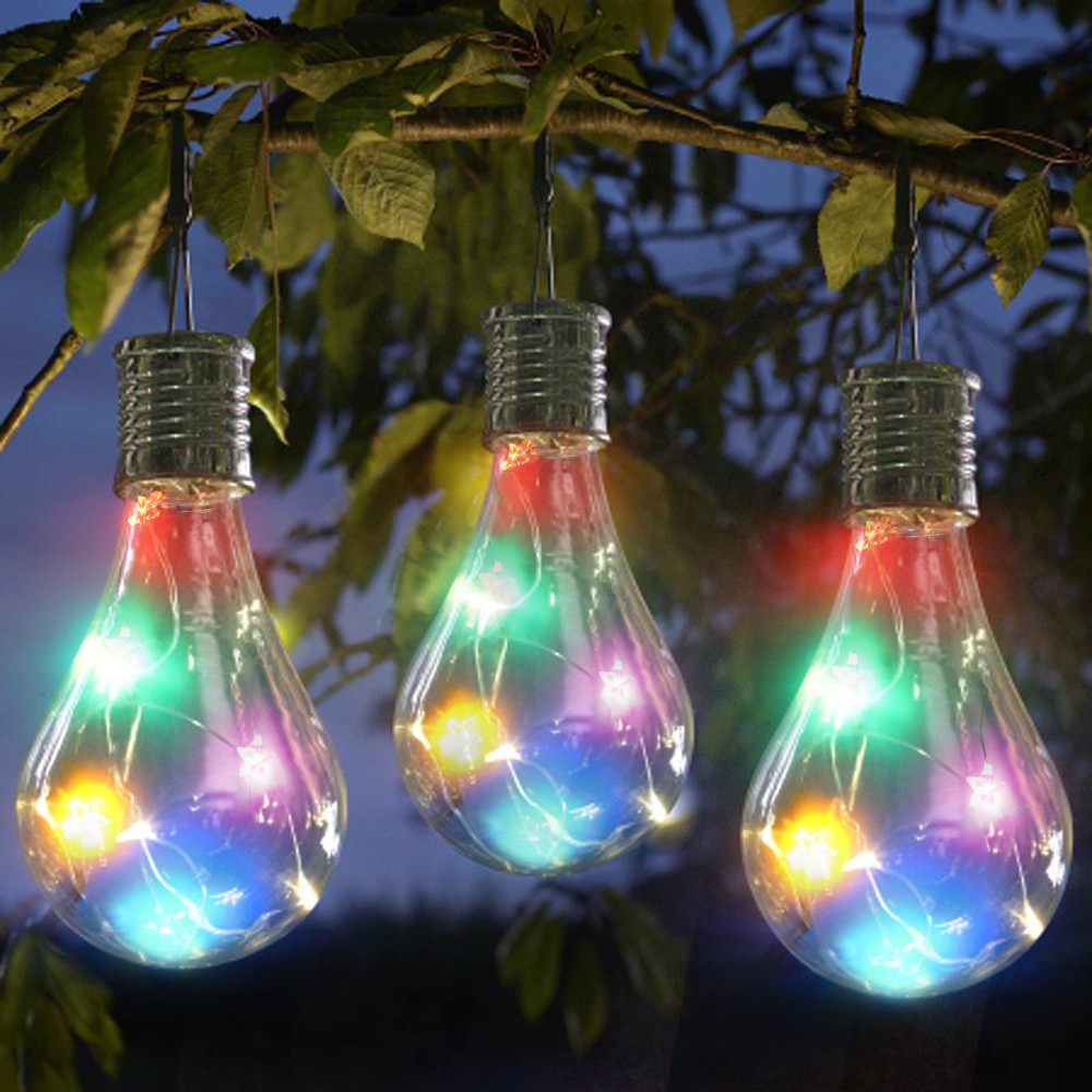Led Light Lamp Waterdicht Solar Draaibaar Outdoor Tuin Camping Opknoping Sterren Led Licht Lamp Decoratie #35