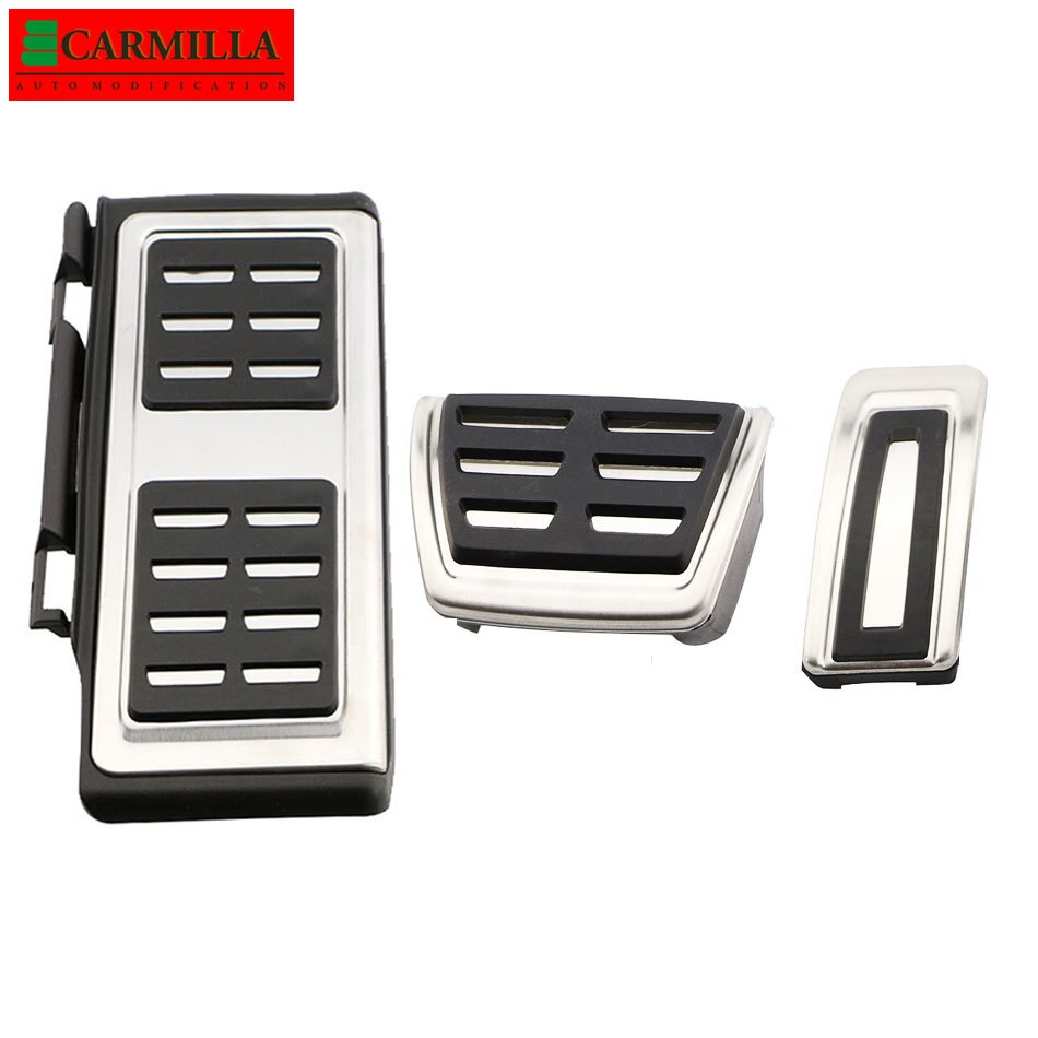 Pedales de coche para Seat Leon ST SC 5F LHD , accesorios Carmilla, Protector de cubierta de Pedal de freno de Gas de acero inoxidable
