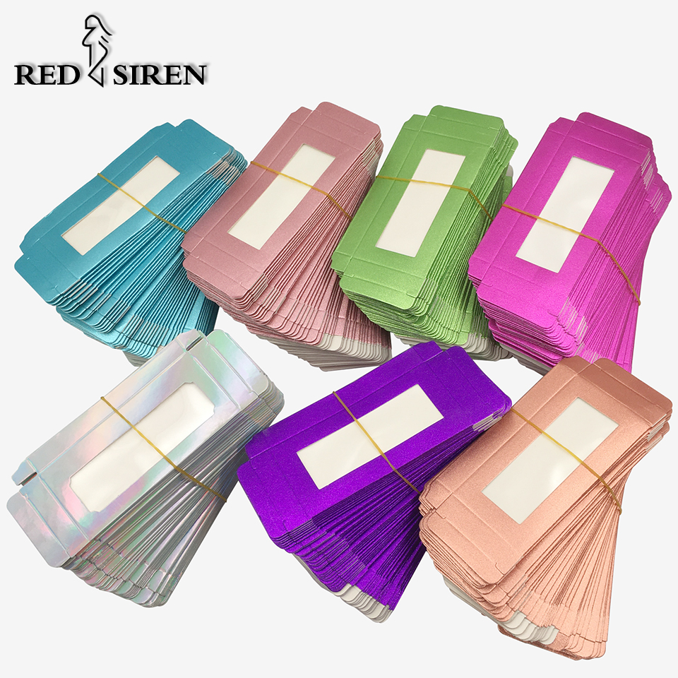 10pcs/lot Lash Packaging Holographic Lash Boxes Packaging Bulk Soft Paper Eyelash Packaging Box Empty Lashes Box