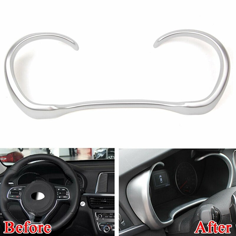 AU05 -Car Instrument Panel Dash Bezel Cover Trim ABS Styling Sticker for Kia Optima K5 Accessories: Default Title