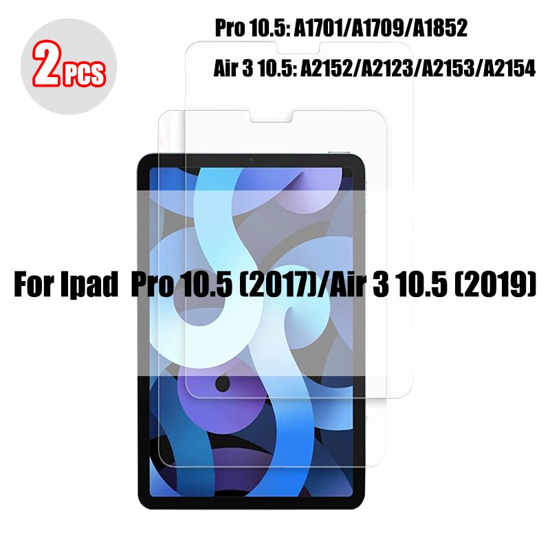 2 sztuk Pet Film dla Ipad Pro 11 12.9 9 10.2 10.5 Air 4 3 2 ochraniacz ekranu tabletu dla Ipad Mini 6 5 4 3 1 2020 2021 nie szkło: For ipad 10.5 inch