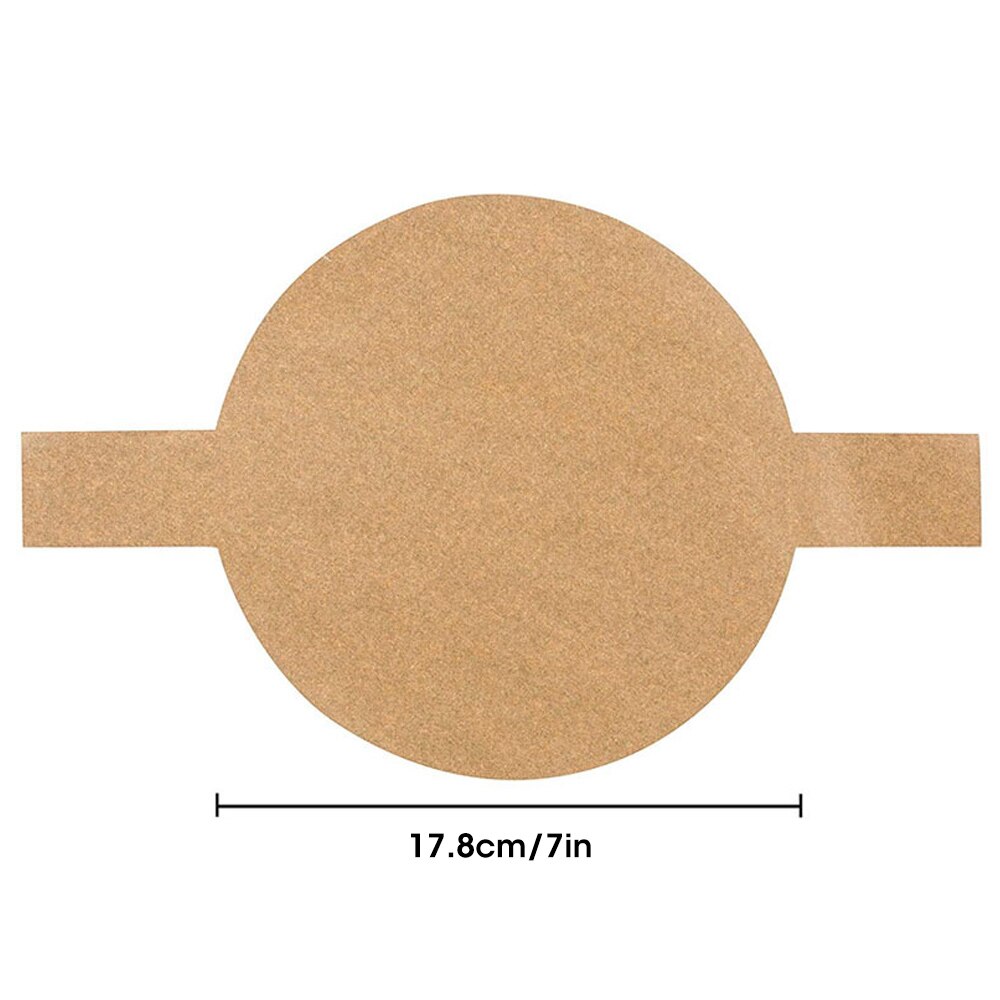 100PCS Parchment Scroll Baking Parchment Sheet Round Cake Pan Lining Unbleached Heat Resistant Not Sticky Cake Tin Liner Baking: 7in