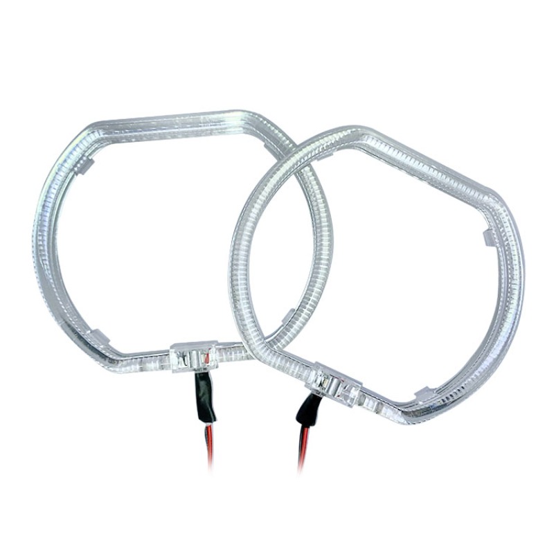 120mm quadratische LED Führung Engel Auge mit Acryl abdeckung drl Halo Ring Kit Licht super helle Scheinwerfer Engel Auge Nachrüstung DC 12-24V