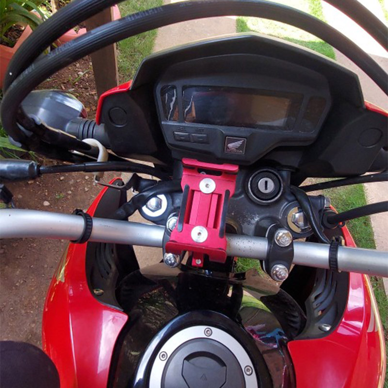 Metalowy uchwyt na telefon rowerowy Uniwersalny uchwyt na kierownicę roweru MTB Antypoślizgowy uchwyt do montażu na stojaku Uchwyt na telefon do telefonu komórkowego
