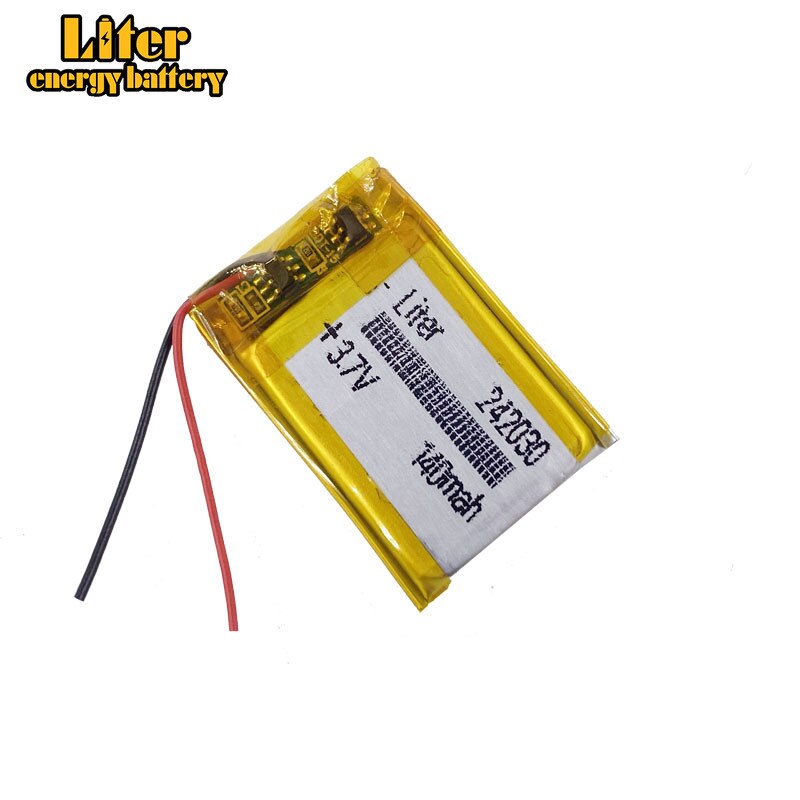 Batería de polímero de litio 242030, 3,7 V, 140MAH, 252030, con la operación más segura, precio más bajo