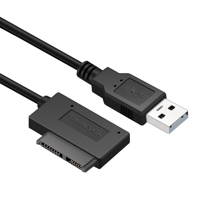 Adapter Converter USB 2.0 To Mini Sata II 7+6 13Pin For Laptop DVD/CD ROM Slimline Drive In Stock HDD Drive Pc Accessories