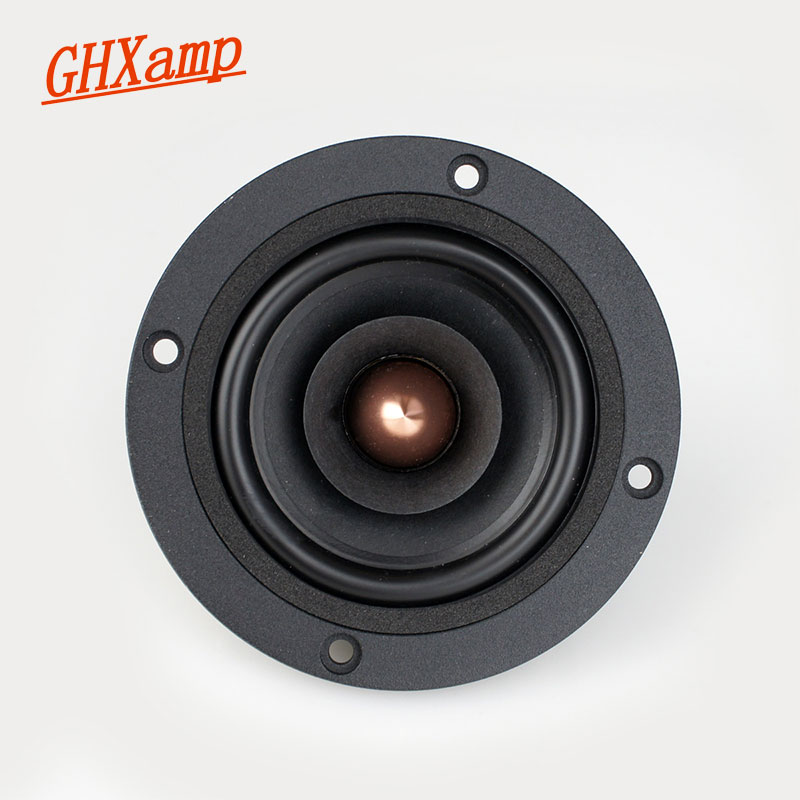 GHXAMP Hifi 3 Inch Full Range Speakers 8ohm 10W Bullet Neodymium Aluminum Basin Full Frequency Loudspeaker PU Edge 1PC