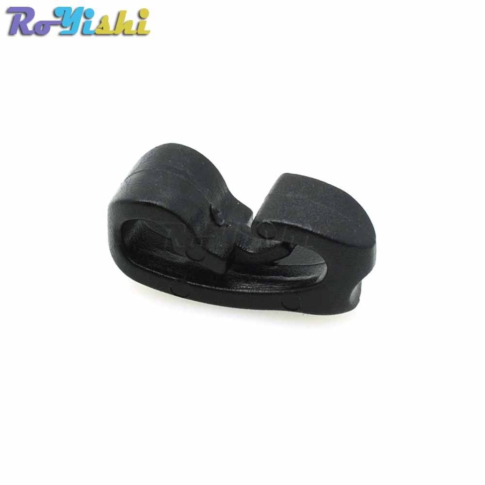 Crochet de corde en plastique, sangle extérieure, boucle de corde, noir