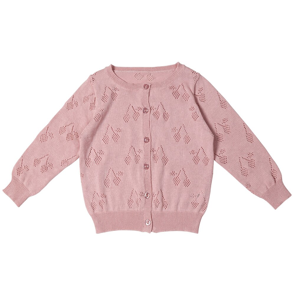 Meisjes roze trui jas baby vestjes winter baby meisjes jas herfst trui voor baby jacquard baby gebreide trui accessoires: 1