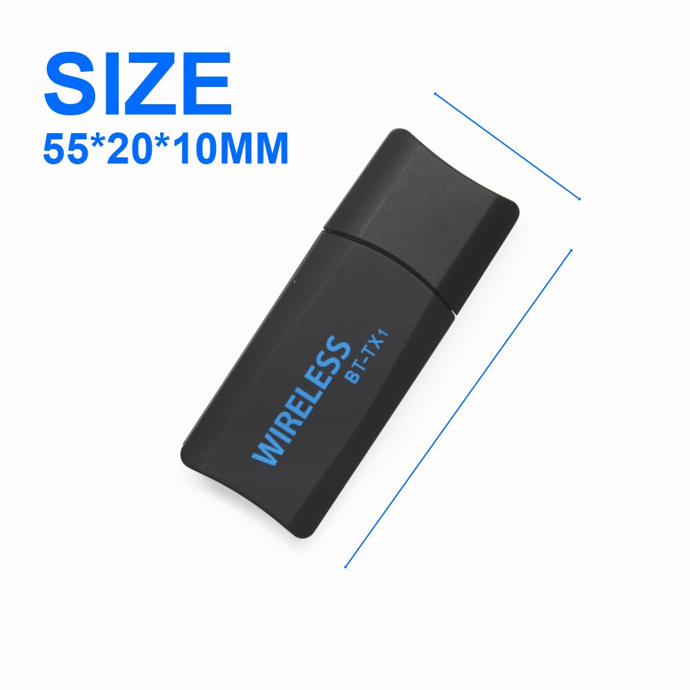 Vaorlo draadloze usb-zender bluetooth 4.2- adapter met rca 3.5mm aux-aansluiting stereo lage latentie stabiele transmissie voor headset