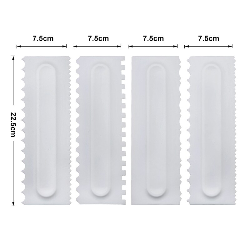 Bakken Taart Decoreren Draaitafel Set Ronde Cakevorm Kam Schraper Soepeler Fondant Dessert Kit Bakken Set Gebak Levert: Set 2