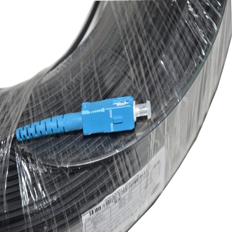 SC drinnen Fiber Optik Kabel Patchkabel FTTH SC Single-Ader Schwarz Leder Jumper