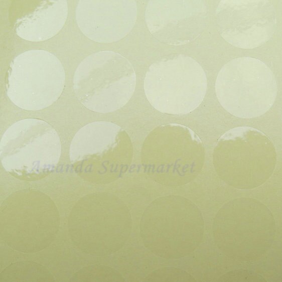 Transparent Label Sticker 20mm x 20mm Circular Diameter 20mm 2cm Sealing Label Sticker PVC Transparent Label Sticker DIY Label