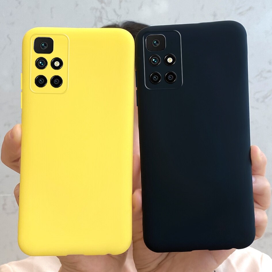 Funda de silicona para Xiaomi Redmi 10, carcasa suave a prueba de golpes, parachoques