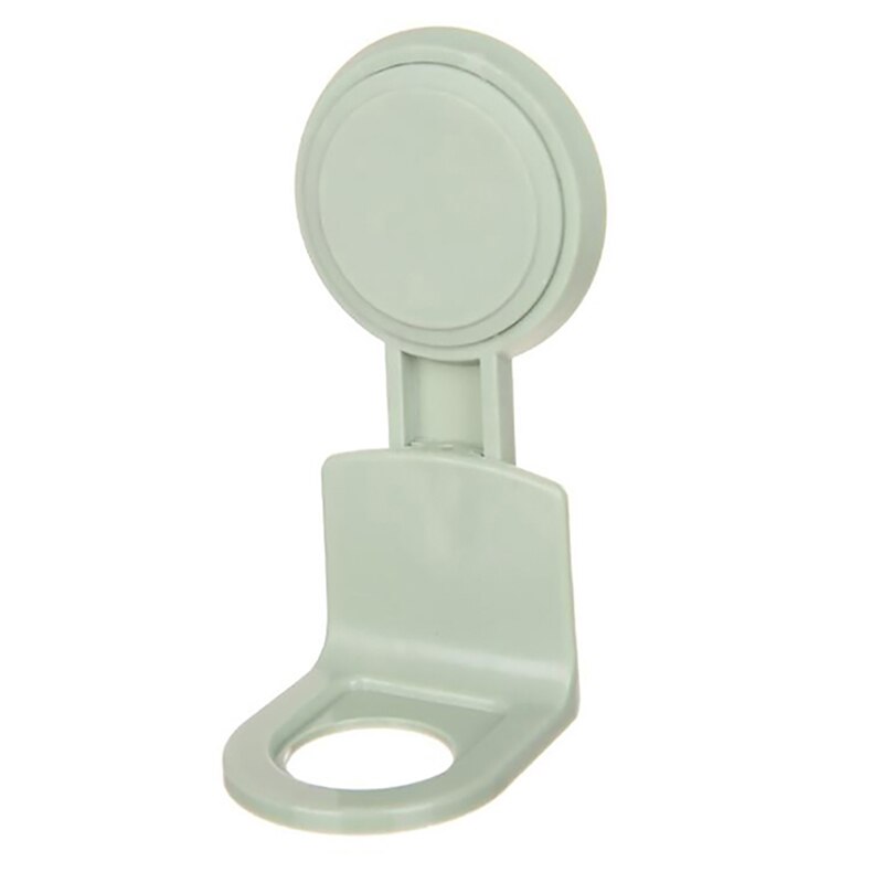 Plastic Wall Mount Soap Shower Gel Dispenser Bottle Hanging Hook Rack Hand Sanitizer Holder Bathroom Kitchen Organizer No Drill: green