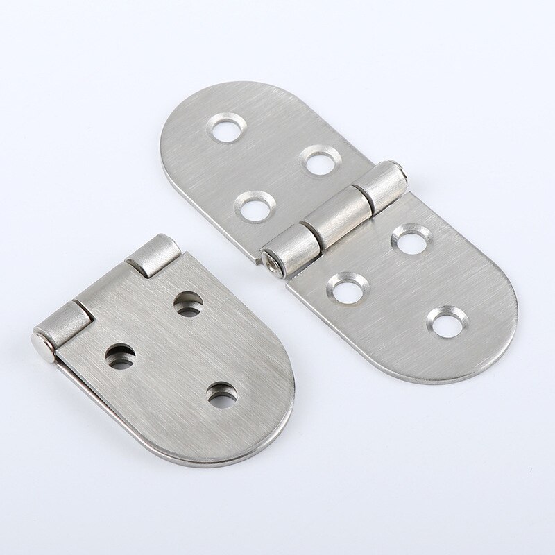 Bisagra de mesa redonda oculta con tapa, 180 grados, mesa plegable, bisagra de cobre, Hardware para muebles de 80x31mm, 2 unidades