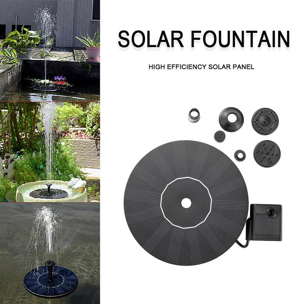 Solar Fountain Garden Water Fountain Pool Pond Decoration Solar Panel Powered Fountain Water Pump Garden Decoration