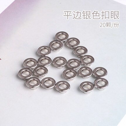 20pcs Colorful Grommets For Scented Wax Tablet Gasket Canvas Buckle Spray Metal Eyelets Rivets Sewing Accessories Candle Making: silver 20pcs