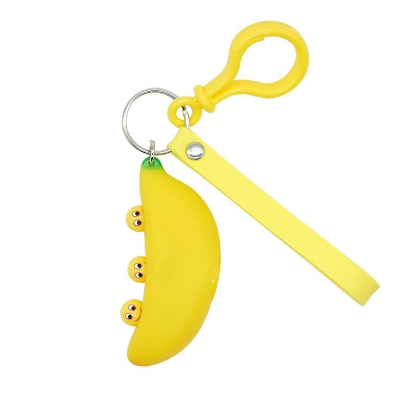 Banana Portachiavi Ciondolo Giocattolo di Compressione Alleviare Lo fatica Della Novità bavaglio Giocattoli Giocattolo Del Capretto Del Regalo T5EC