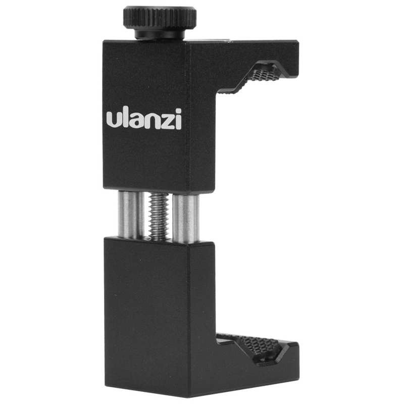 Ulanzi ST-02 Ii Universal Aluminium Fotografie Mobiele Telefoon Klem Met Shoe 1/4Inch Schroef Voor statief Selfie Stok